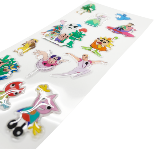 即購入不可　新政　頒布会　ノベルティ　コースター　ステッカー　マスク　非売品 クレヨンしんちゃん ヘンダーストア ぷっくりシール | クレヨン